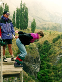 Mój pierwszy w życiu skok - lata temu, w Nowej Zelandii.